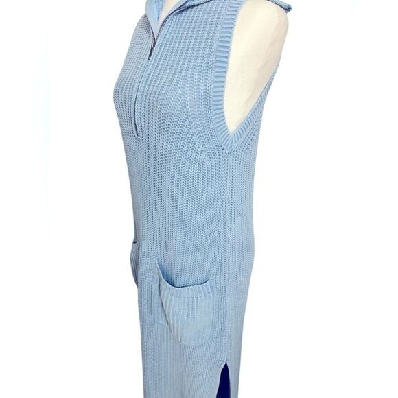 Free People Elodie Maxi Dress In Blue small oversized knit - Picture 9 of 13